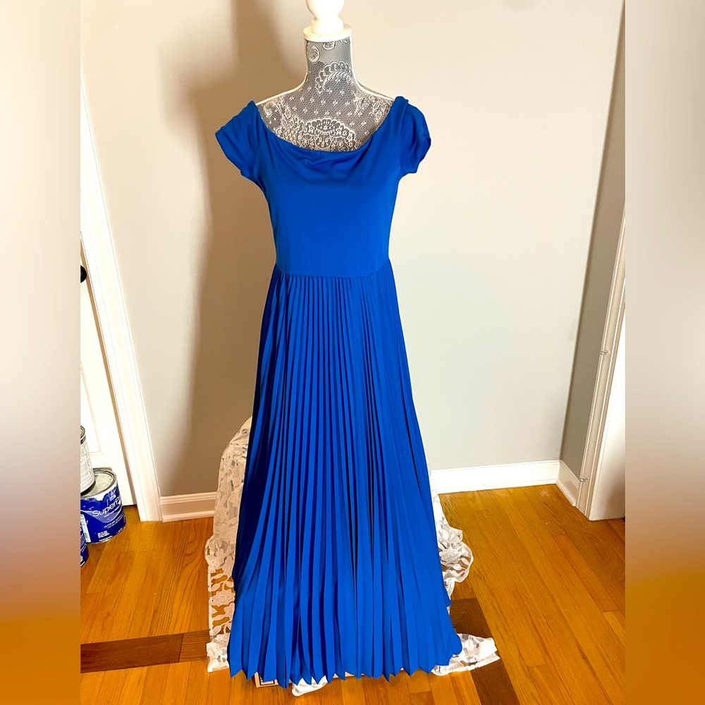 Alice + Olivia Royal Blue Maxi Dress Sz 12 XL